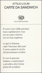 Attilio Lolini. Carte da sandwich ed.Einaudi
